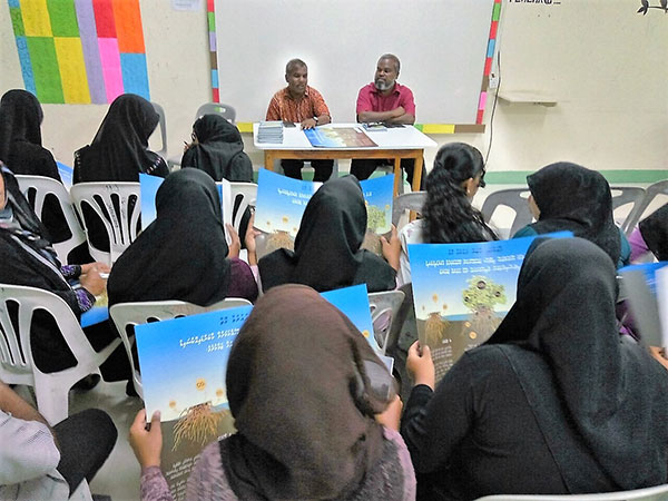 Community awareness session at Haa Alifu Baarah
